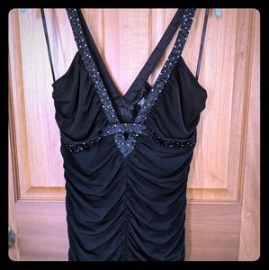 Laundry by Shelli Segal Black sequined tank top M